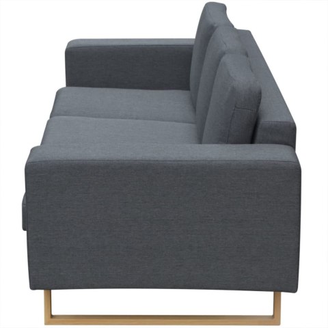  Sofa 3-os. ciemnoszara