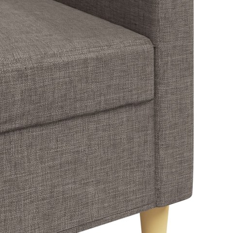  Sofa 3-osobowa, kolor taupe, 210 cm, tapicerowana tkaniną