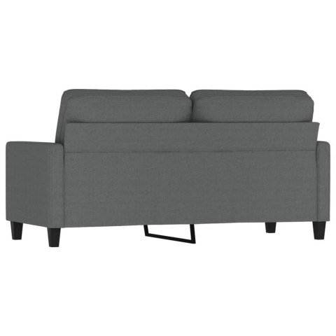  Sofa 2-osobowa, ciemnoszara, 140 cm, tapicerowana tkaniną