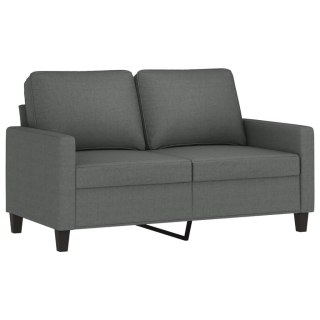  Sofa 2-osobowa, ciemnoszara, 120 cm, tapicerowana tkaniną