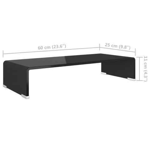  Podstawka pod monitor / telewizor szklana 60x25x11 cm