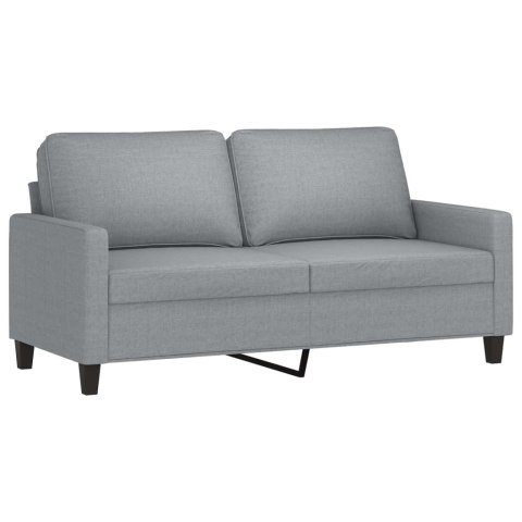  Sofa 2-osobowa, jasnoszara, 140 cm, tapicerowana tkaniną