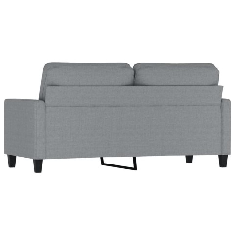  Sofa 2-osobowa, jasnoszara, 140 cm, tapicerowana tkaniną