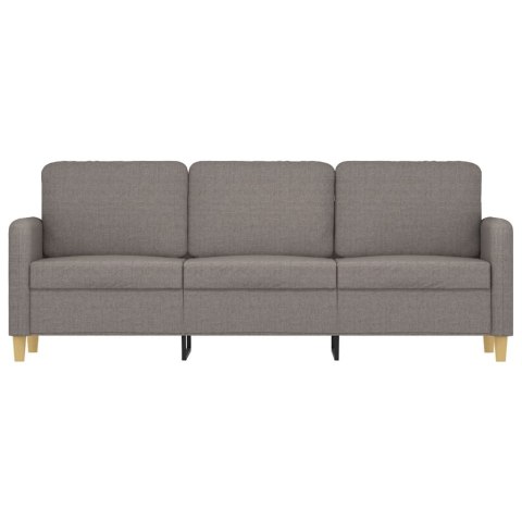  Sofa 3-osobowa, kolor taupe, 180 cm, tapicerowana tkaniną