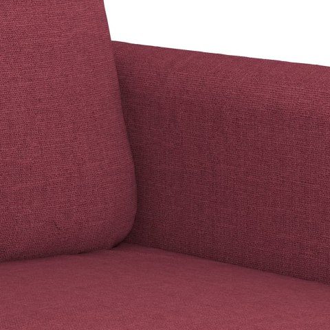  Sofa 3-osobowa, winna czerwień, 180 cm,tapicerowana tkaniną