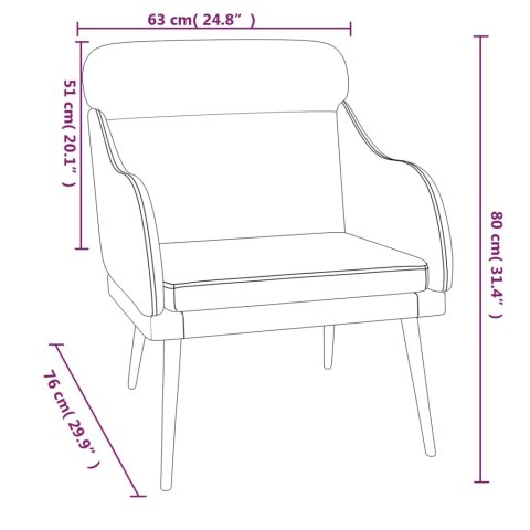  Fotel, czarny, 63x76x80 cm, obity aksamitem