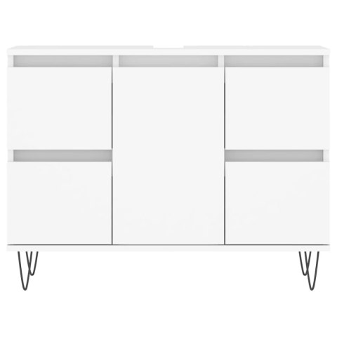  Szafka łazienkowa, biała 80x33x60 cm, materiał drewnopochodny