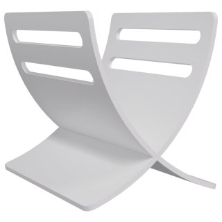  Drewniany stojak na gazety, biały