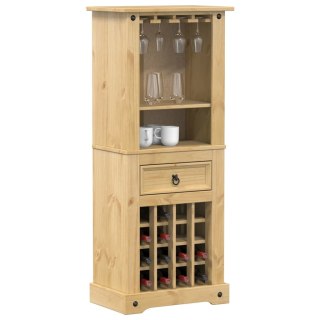  Szafka na wino Corona, 56x35x120 cm, lite drewno sosnowe